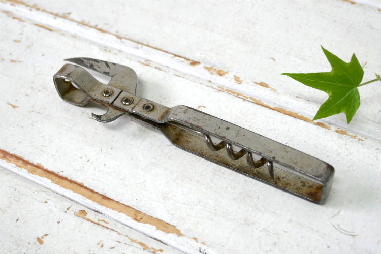 THE Vaughan  ノベルティ 1910's~ 1920's アンティーク＆ヴィンテージ ボトルオープナー 缶切り 栓抜き ワインオープナー USA