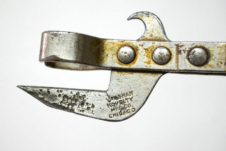 THE Vaughan  ノベルティ 1910's~ 1920's アンティーク＆ヴィンテージ ボトルオープナー 缶切り 栓抜き ワインオープナー USA