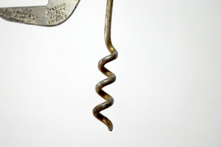 THE Vaughan  ノベルティ 1910's~ 1920's アンティーク＆ヴィンテージ ボトルオープナー 缶切り 栓抜き ワインオープナー USA