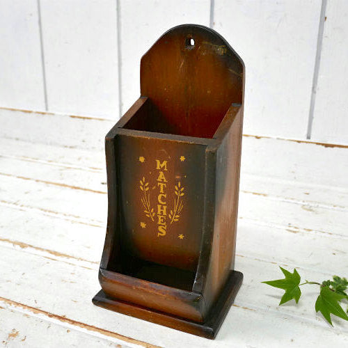 マッチホルダー ヴィンテージ 1950's MANCHESTER WOOD Louise Thompson 木製 マッチケース インテリア USA ハンドクラフト
