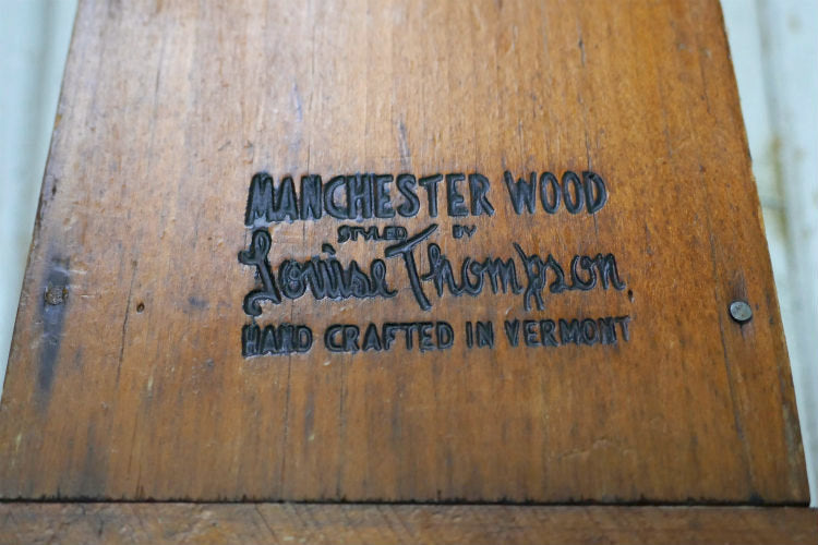マッチホルダー ヴィンテージ 1950's MANCHESTER WOOD Louise Thompson 木製  マッチケース インテリア USA ハンドクラフト